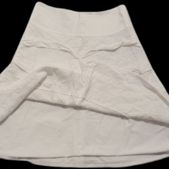 Talbots white linen layered fully lined Skirt size 6 - Picture 10 of 10